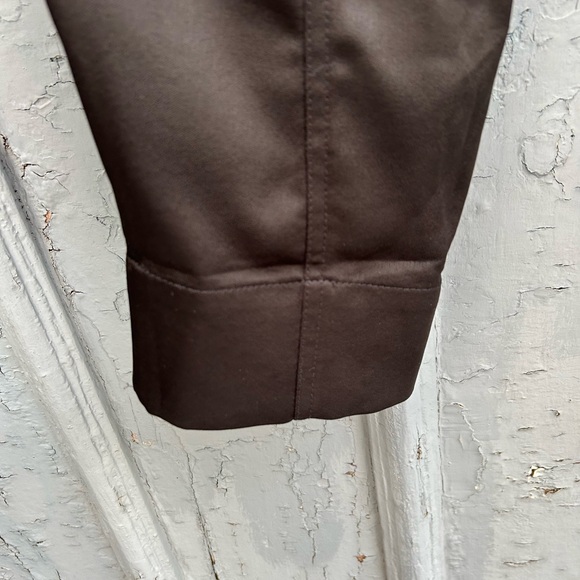 Me + Em black Slim-fit barrel-leg satin trousers, size 10 (us6) - Picture 7 of 10